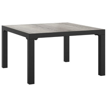 Salon Tuin 55X55X3 Cm Dpc En Staal Grijs Tafel