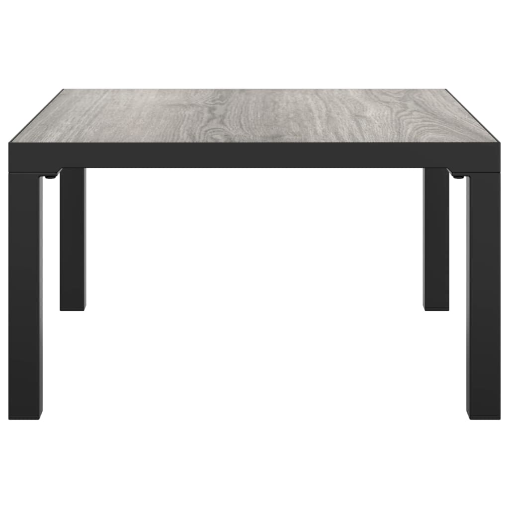 Salon Tuin 55X55X3 Cm Dpc En Staal Grijs Tafel
