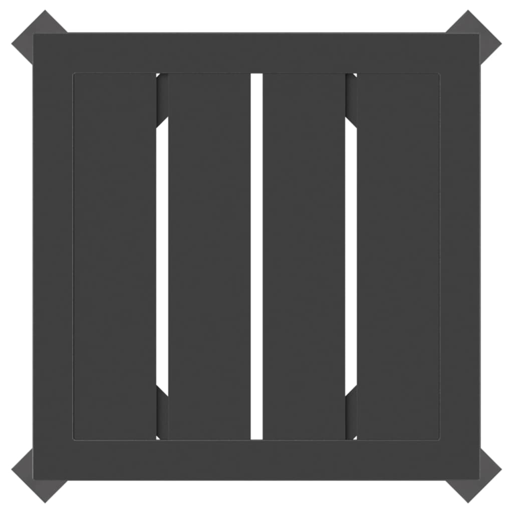 Tuin 34X34X38 Cm Staal Antracietkleurig Tafel