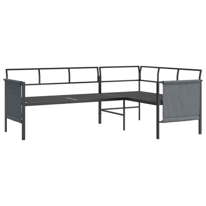 2-Delige Loungeset Staal Antracietkleurig table + corner