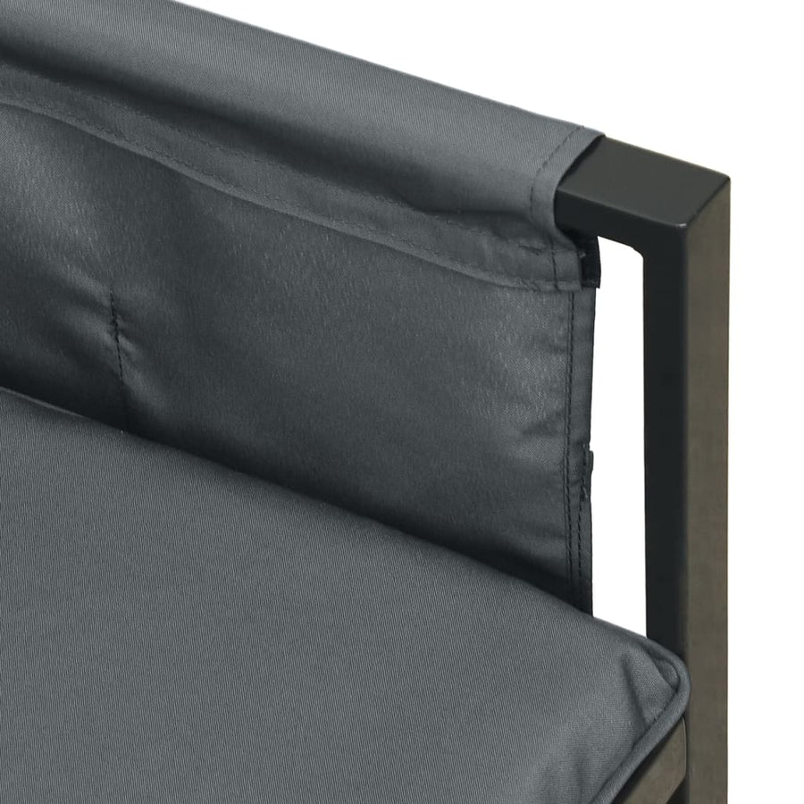 2-Delige Loungeset Staal Antracietkleurig table + corner