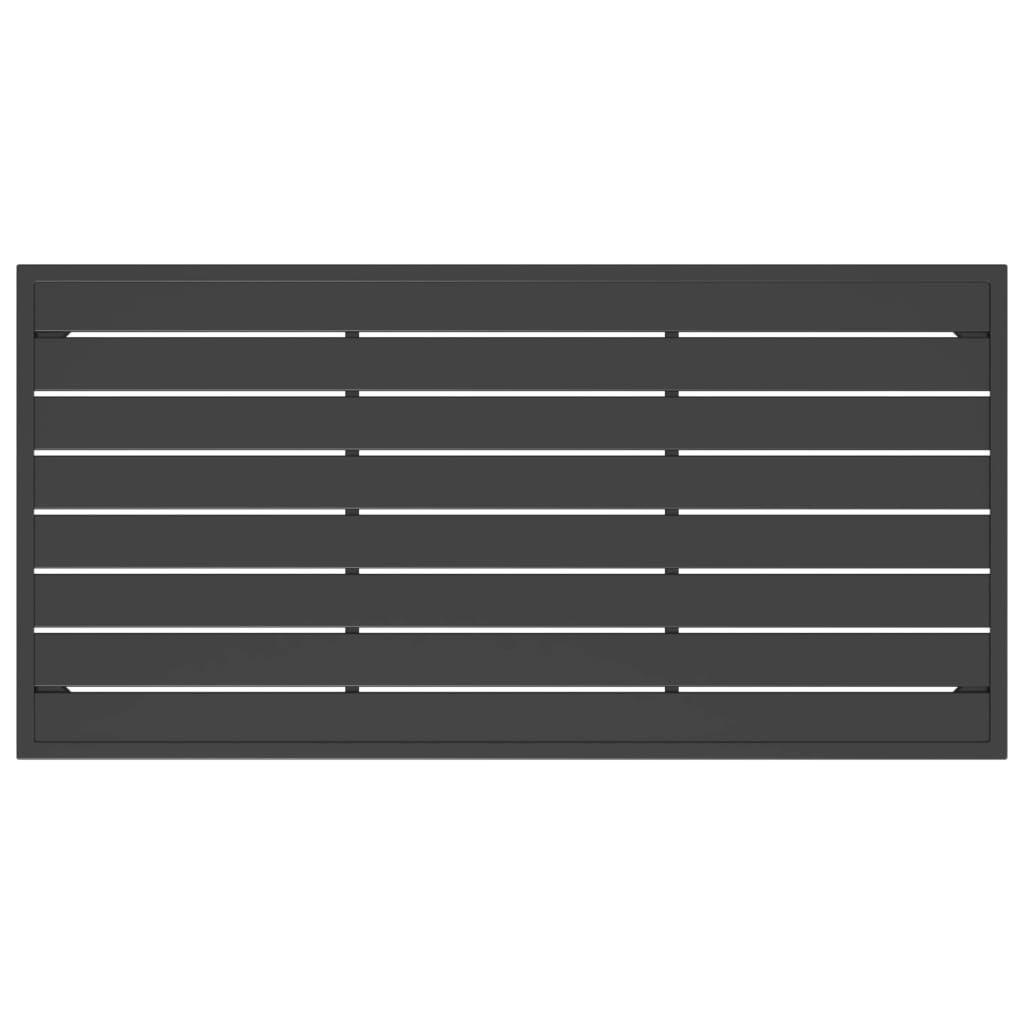 Tuin 0X55X35 Cm Staal Antracietkleurig Tafel