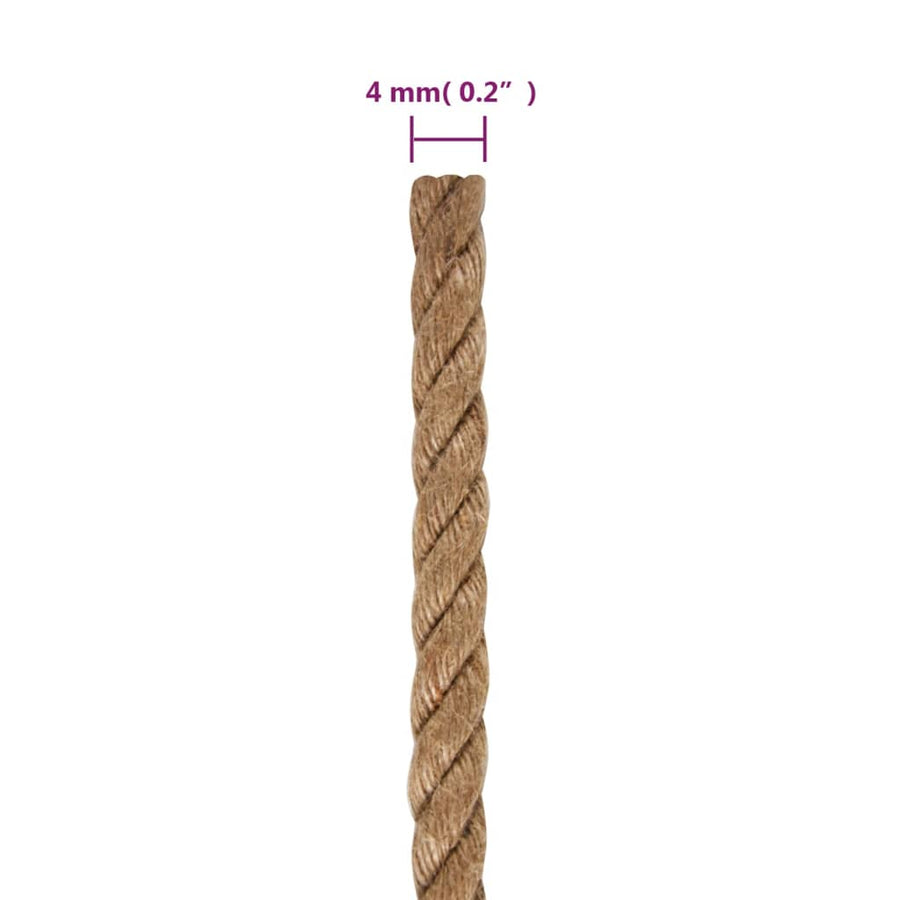 Touw 100 m lang 4 mm dik jute 4 mm 100 m