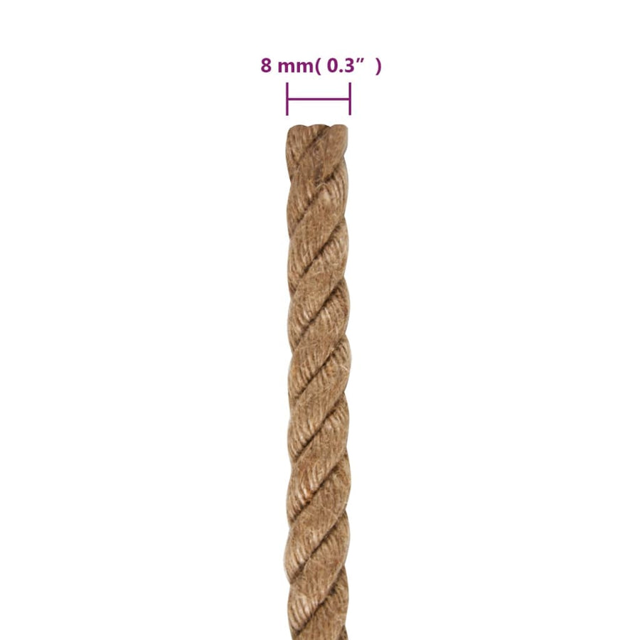 Touw 50 m lang 8 mm dik jute 8 mm 50 m