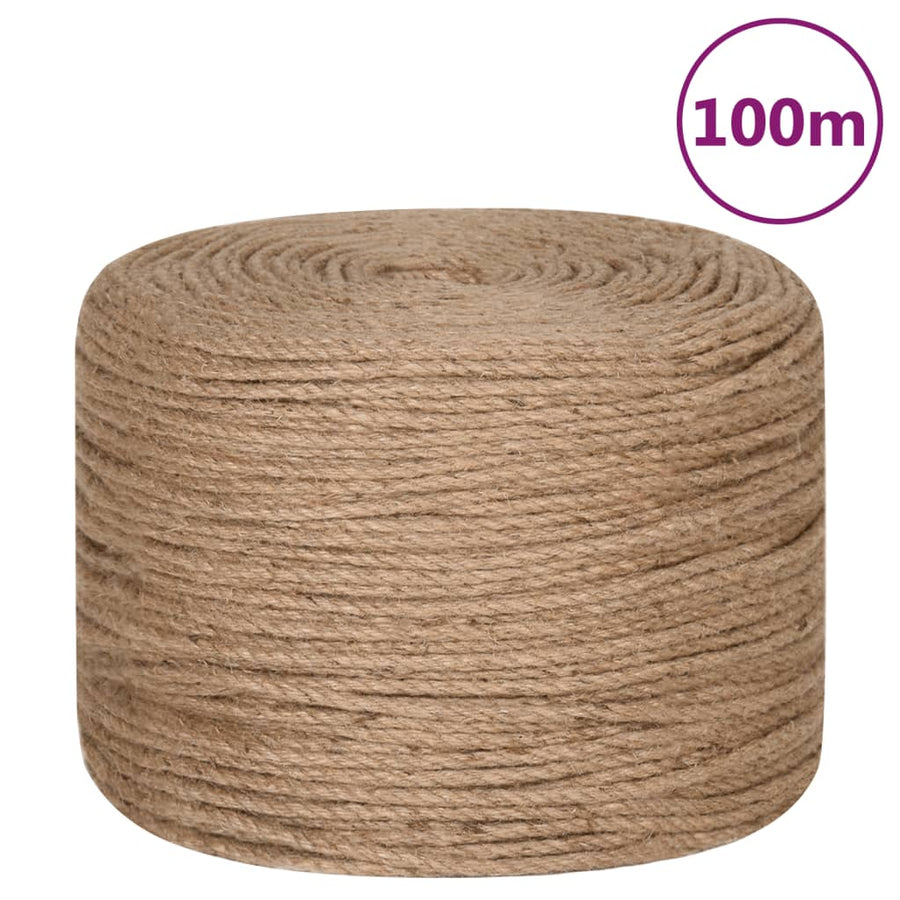 Touw 100 m lang 8 mm dik jute 8 mm 100 m