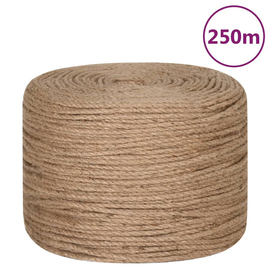 Touw 250 m lang 8 mm dik jute 8 mm 250 m