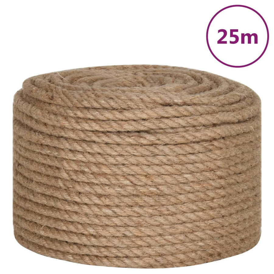 Touw 25 m lang 12 mm dik jute 12 mm 25 m