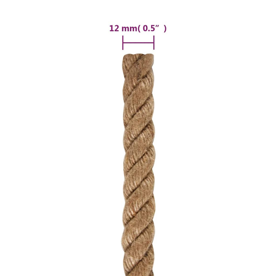 Touw 25 m lang 12 mm dik jute 12 mm 25 m
