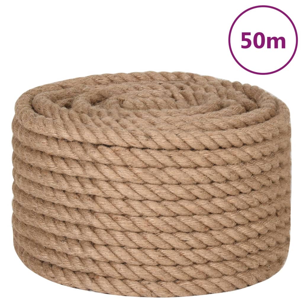 Touw 50 m lang 24 mm dik jute 24 mm 50 m