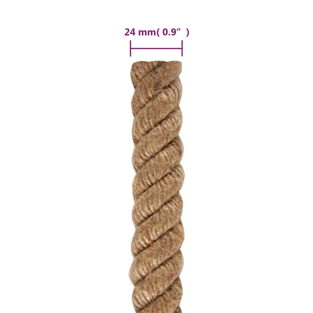 Touw 50 m lang 24 mm dik jute 24 mm 50 m