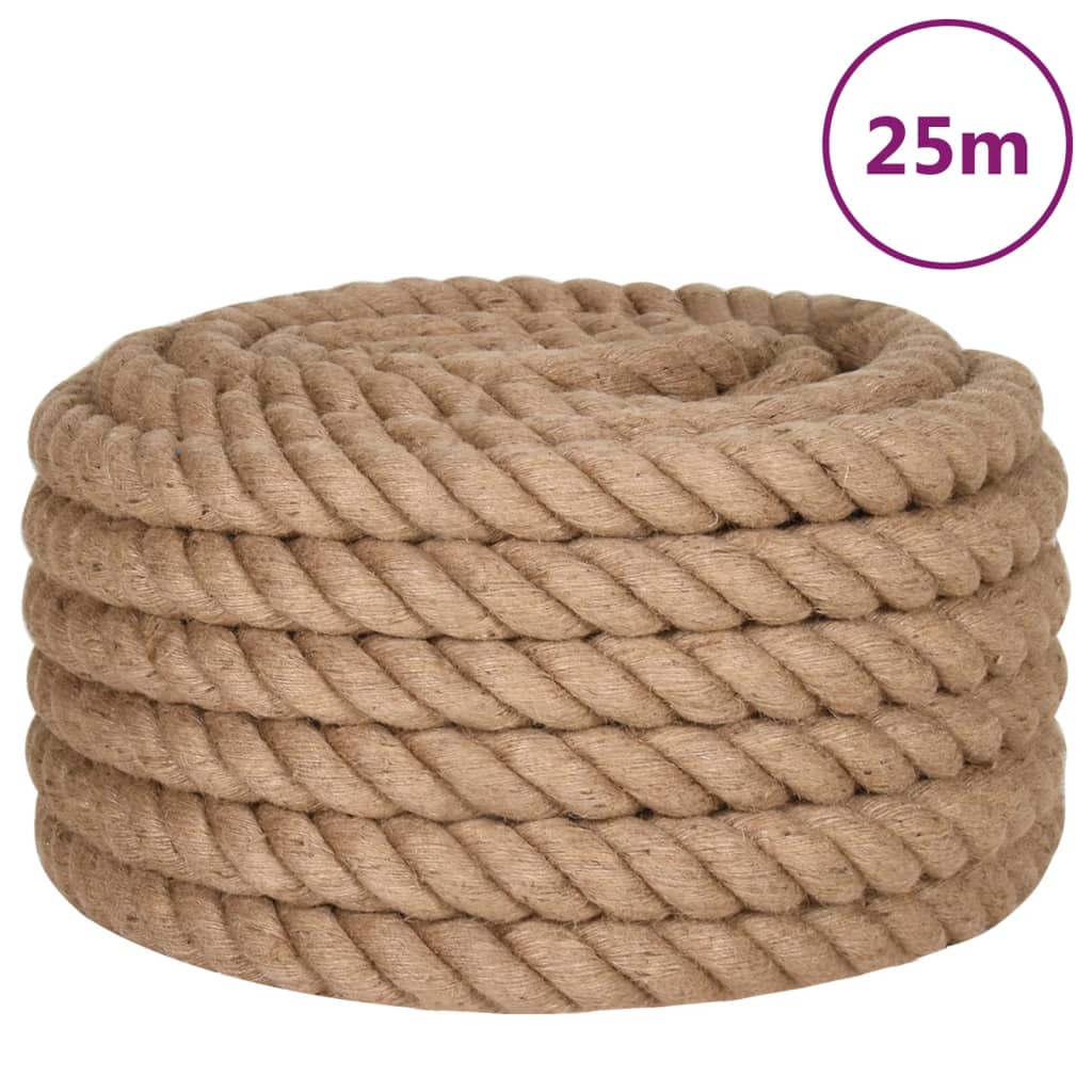 Touw 25 m lang 36 mm dik jute 36 mm 25 m