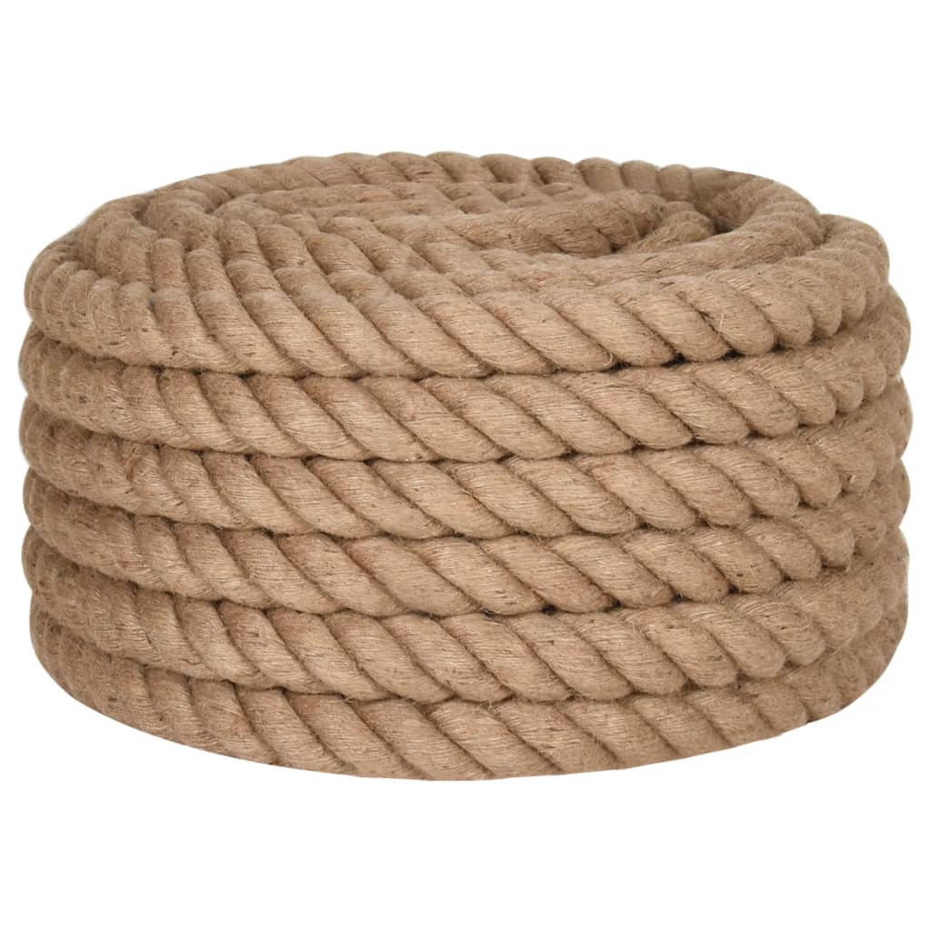 Touw 25 m lang 36 mm dik jute 36 mm 25 m