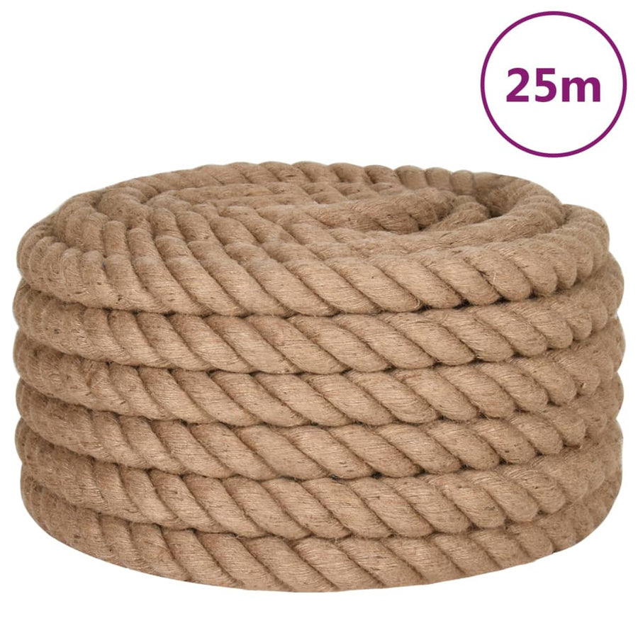 Touw 25 m lang 40 mm dik jute 40 mm 25 m