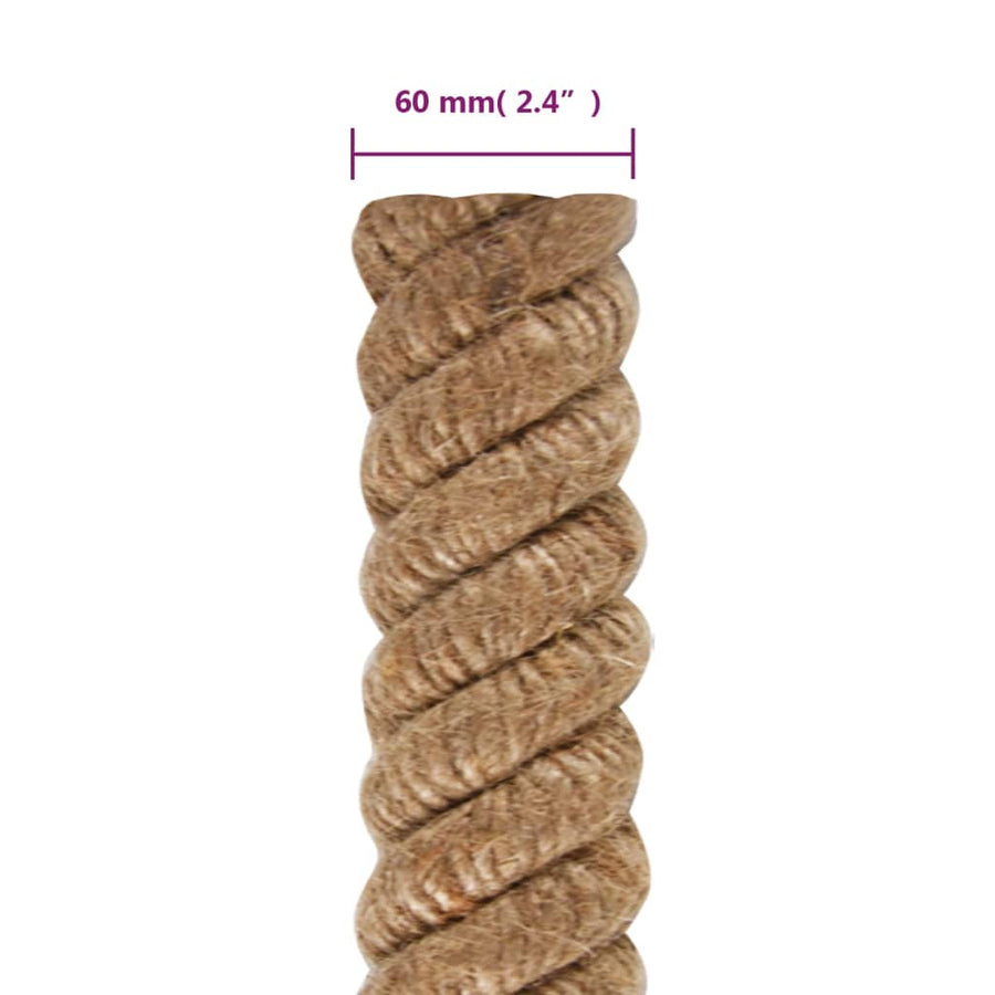 Touw 5 m lang 60 mm dik jute