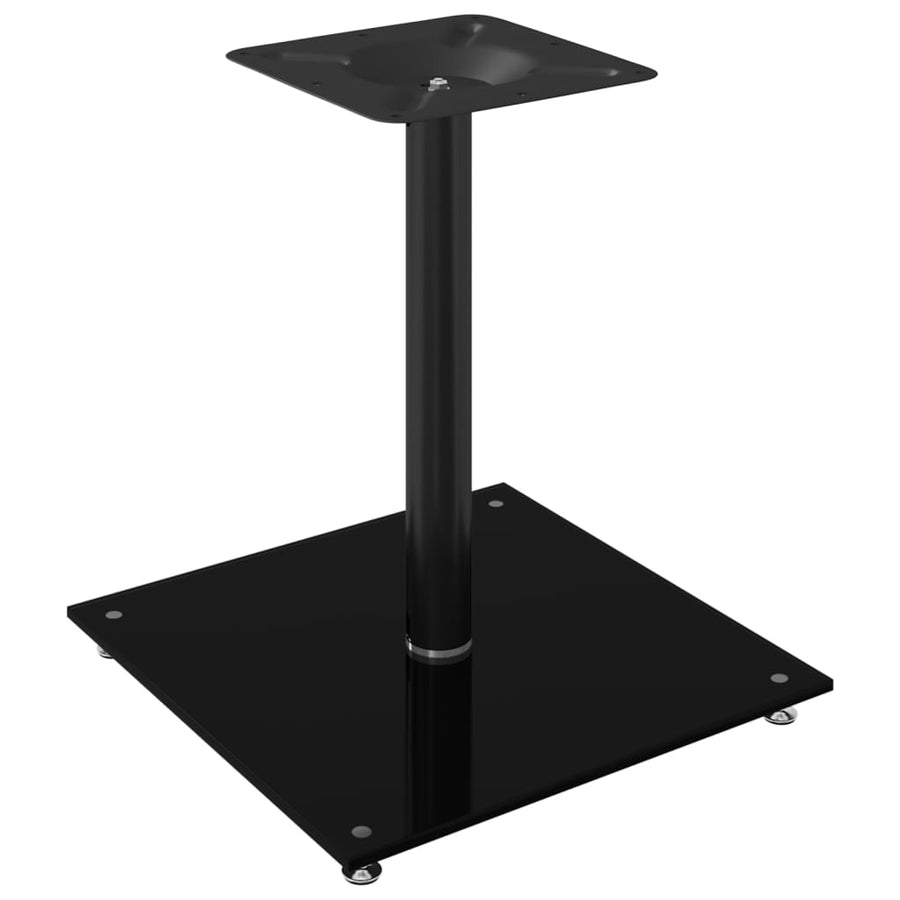 Luidsprekerstandaards 2 St 1 Pijler Gehard Glas 40 x 40 x 46 cm Zwart