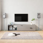 Luidsprekerstandaard 2 st 86 cm zilver gehard glas