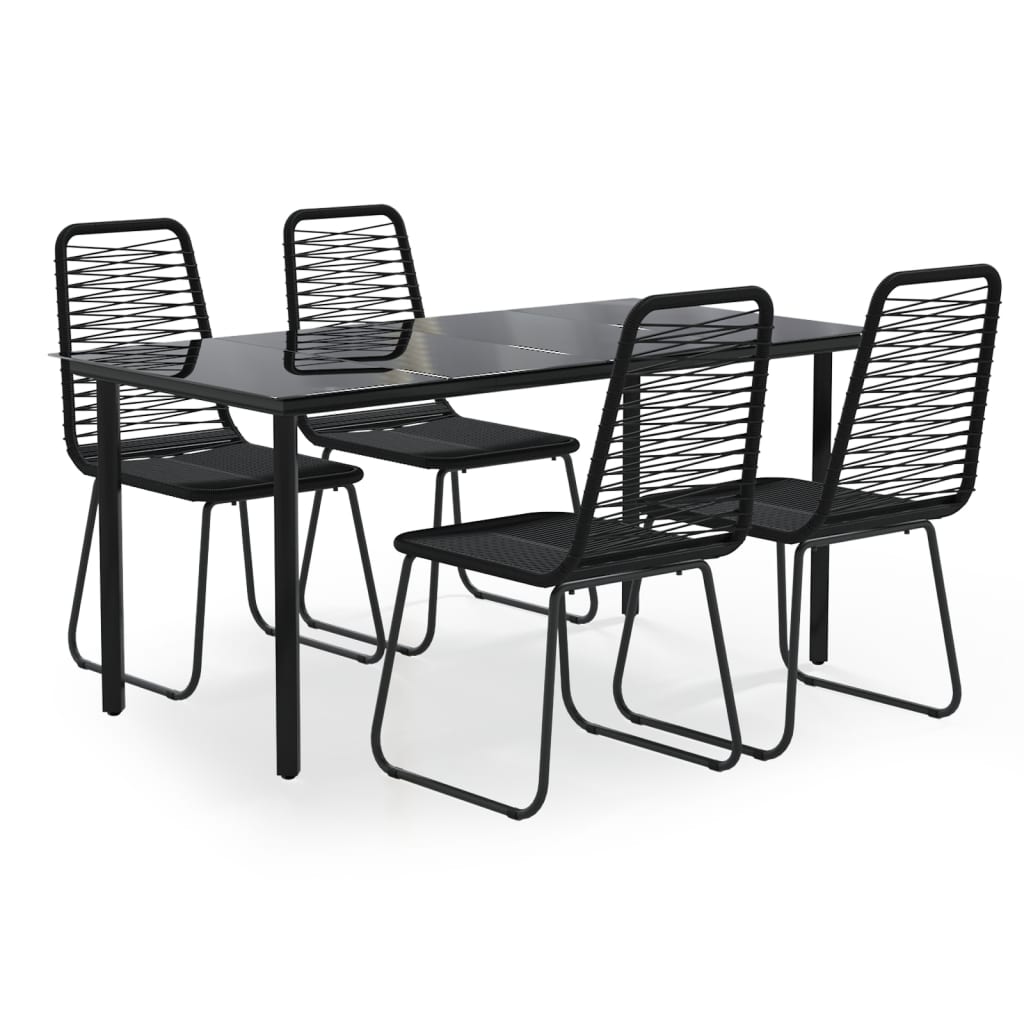 5-Delige Tuinset Zwart 4