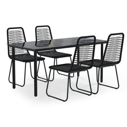 5-Delige Tuinset Zwart 4