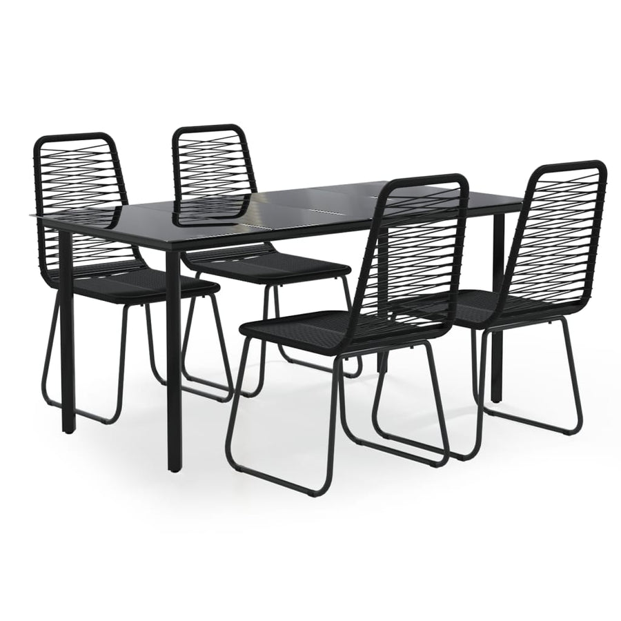 5-Delige Tuinset Zwart 4