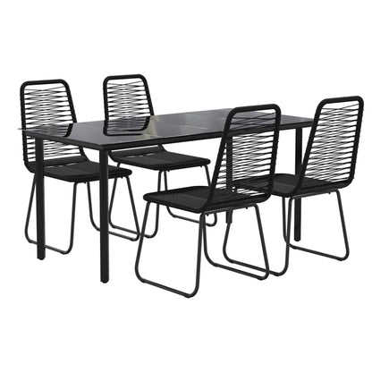 5-Delige Tuinset Zwart 4