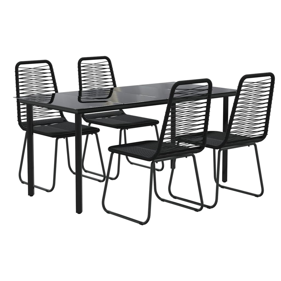 5-Delige Tuinset Zwart 4