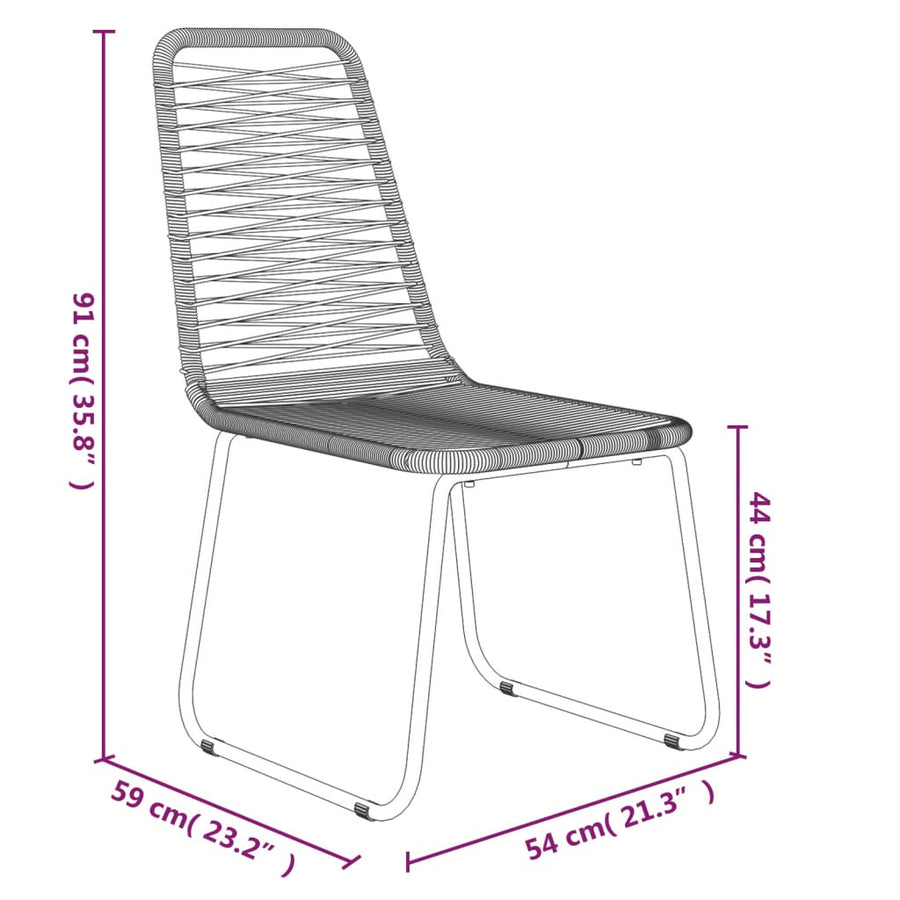 5-Delige Tuinset Zwart 4