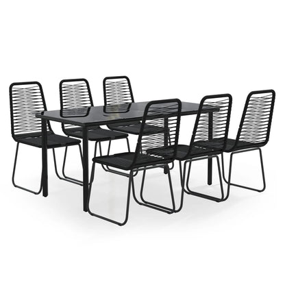 7-delige Tuinset zwart