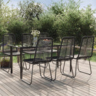 7-piece garden set black
