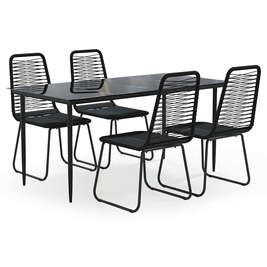 5-Delige Tuinset Zwart 4