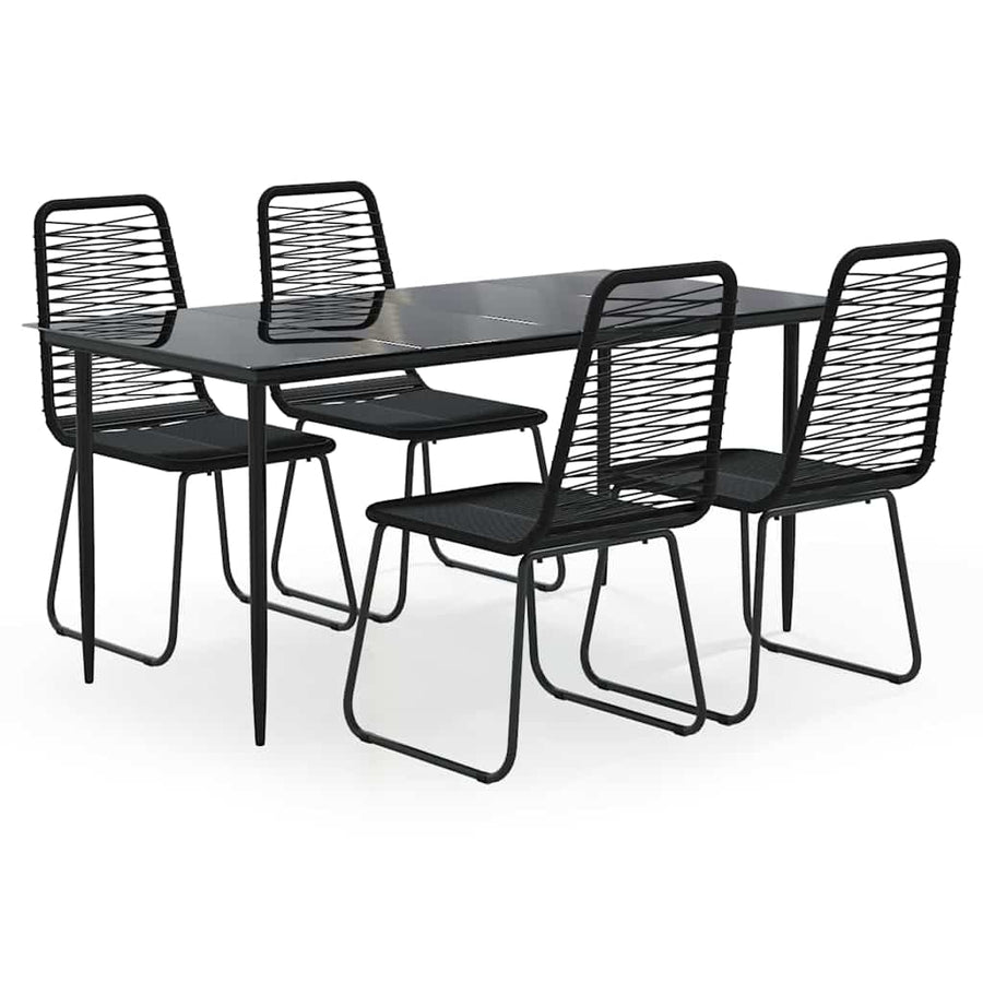 5-Delige Tuinset Zwart 4