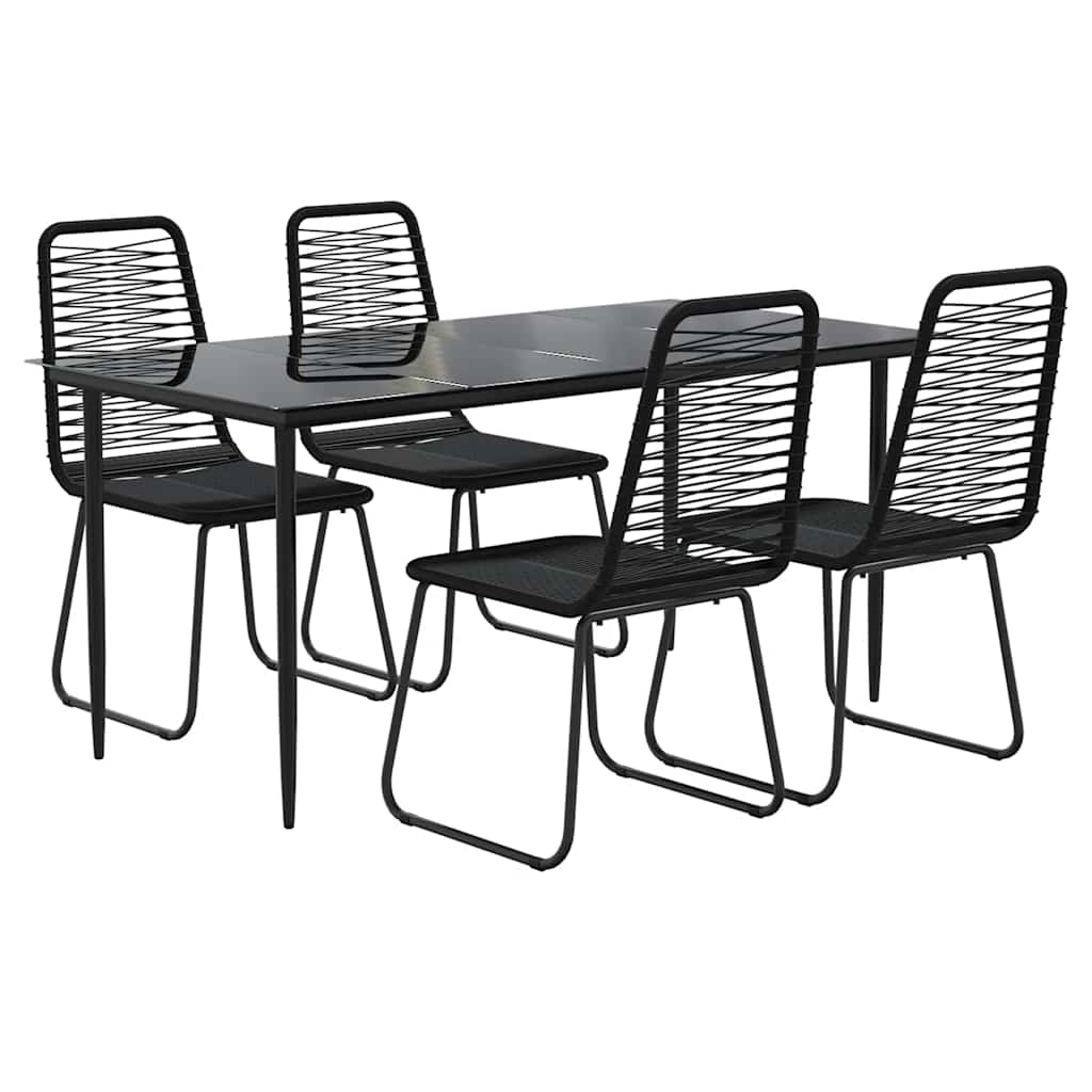 5-Delige Tuinset Zwart 4