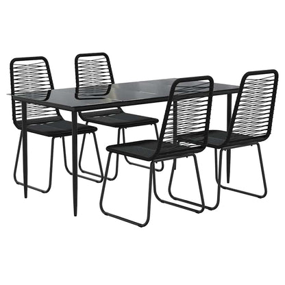 5-Delige Tuinset Zwart 4
