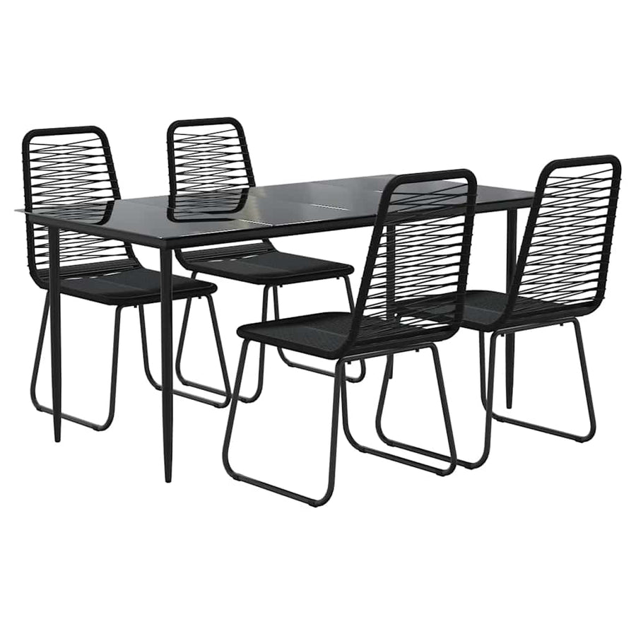 5-Delige Tuinset Zwart 4