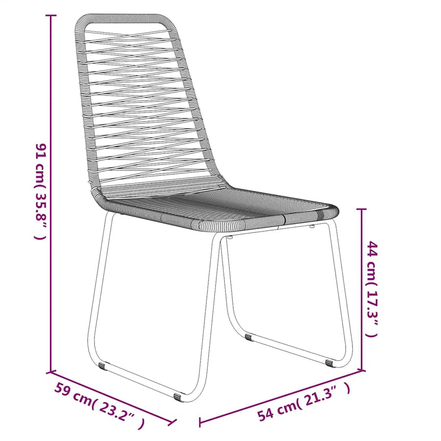 5-Delige Tuinset Zwart 4