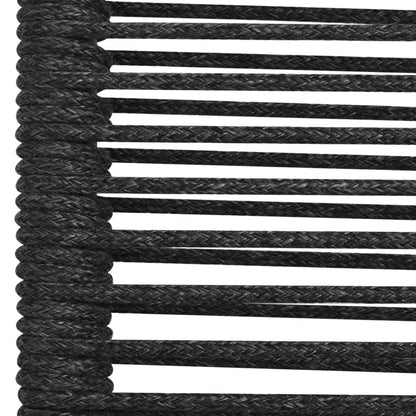 -Delige Tuinset Katoenen Touw En Staal Zwart 5 160 cm tafellengte