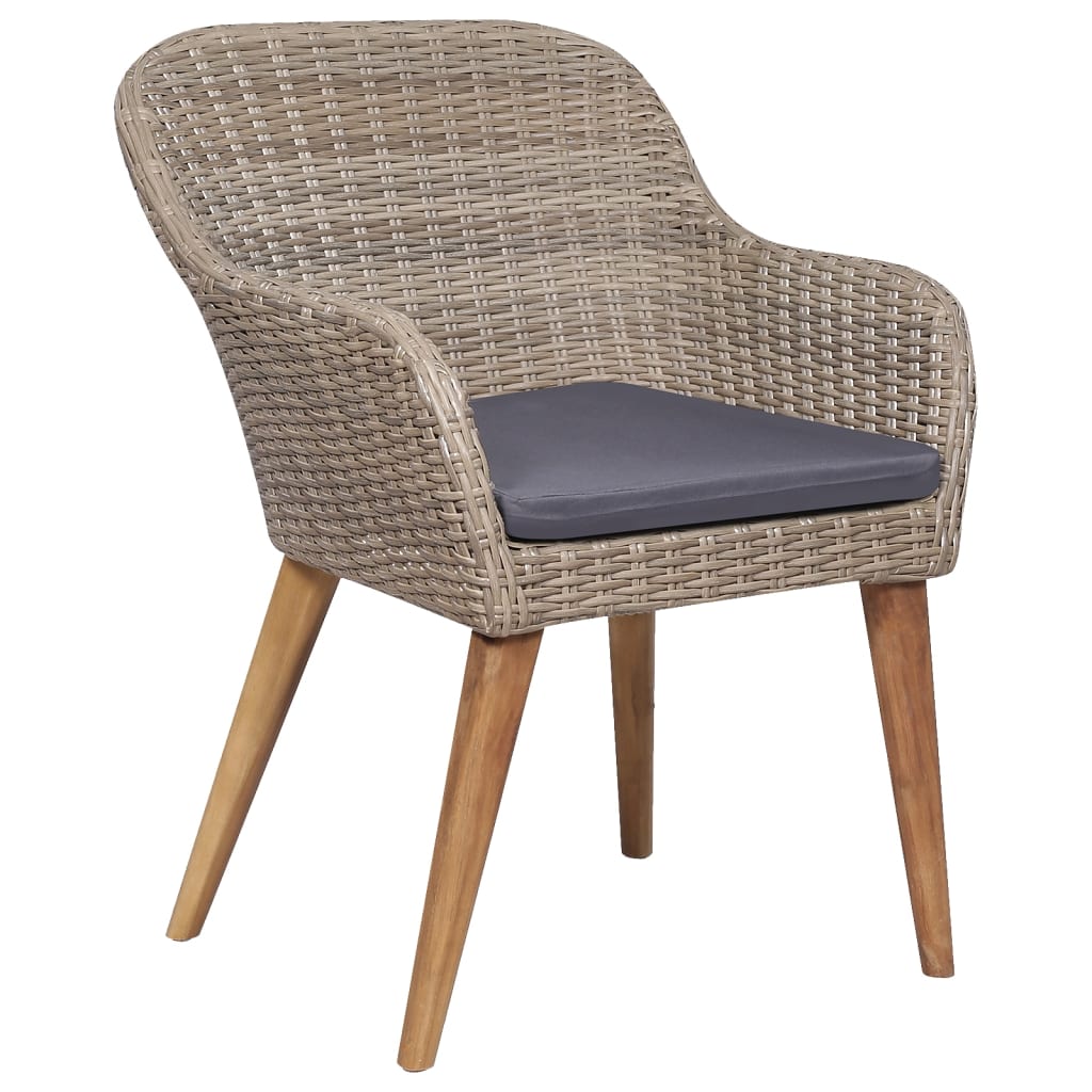 -Delige Tuinset Met Kussens 5 160 cm tafellengte Bruin