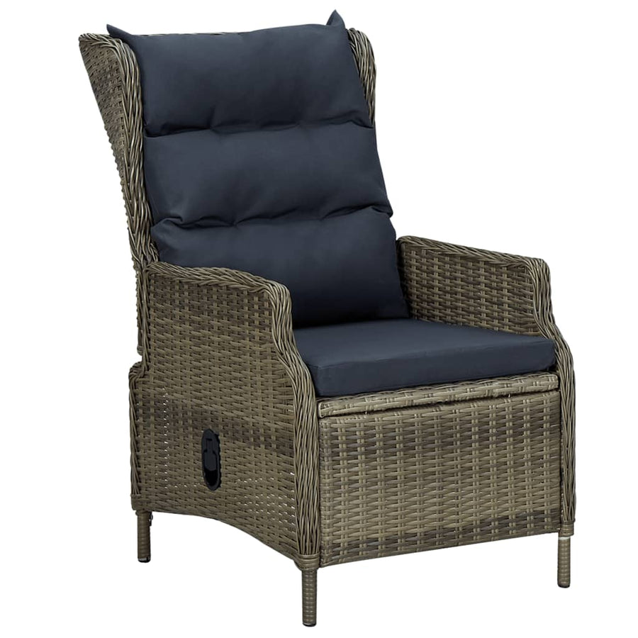 5-Delige Tuinset Poly Rattan 4 160 cm tafellengte Bruin