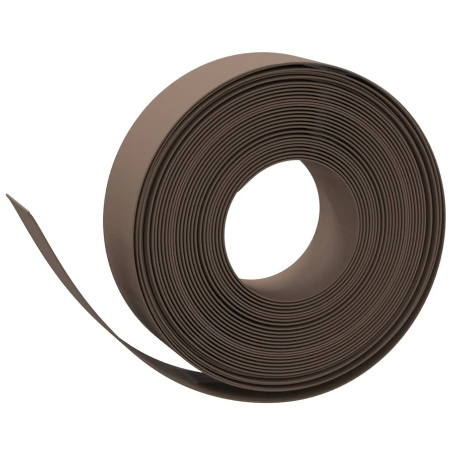 Tuinrand 10 M 15 Cm Polyetheen Bruin