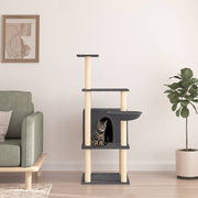 Kattenmeubel 132 cm donkergrijs