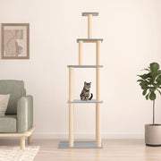 Kattenmeubel 183 cm lichtgrijs