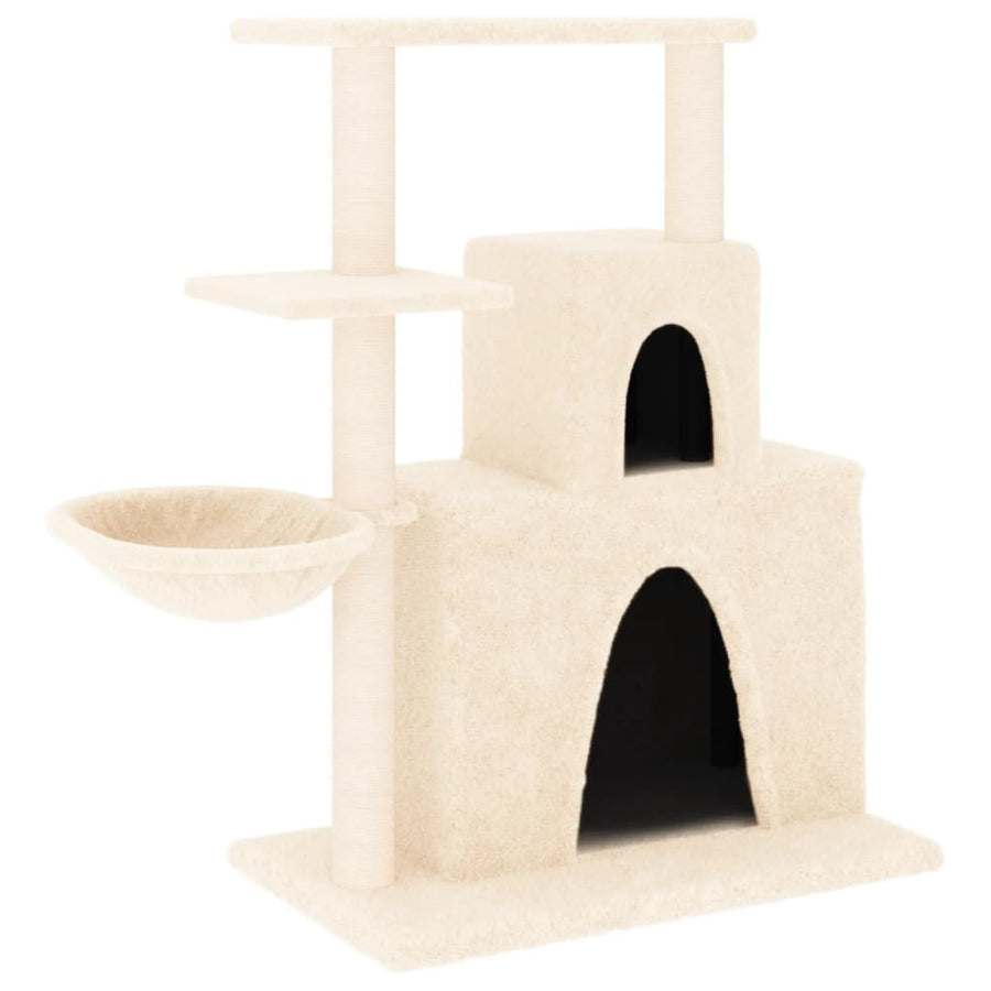 Kattenmeubel Met Sisal Krabpalen 83 Cm Kleurig crème