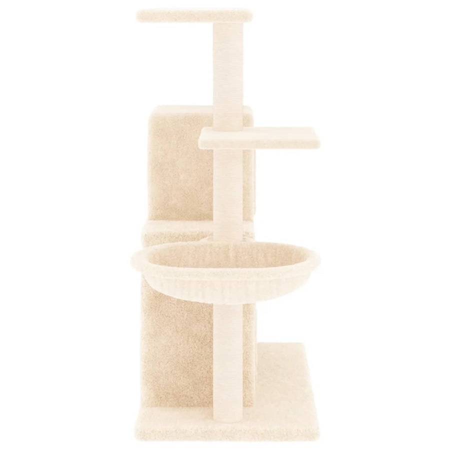 Kattenmeubel Met Sisal Krabpalen 83 Cm Kleurig crème