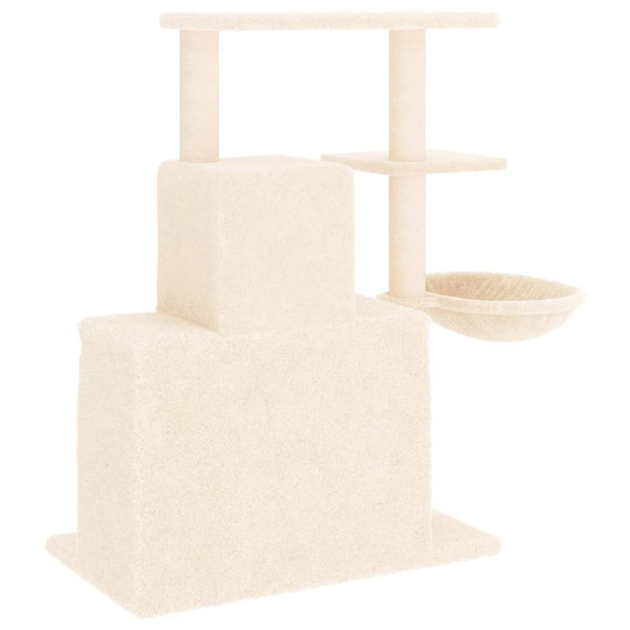Kattenmeubel Met Sisal Krabpalen 83 Cm Kleurig crème