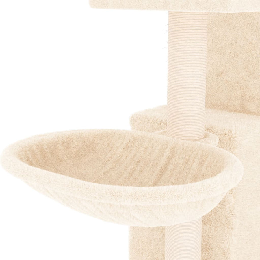 Kattenmeubel Met Sisal Krabpalen 83 Cm Kleurig crème