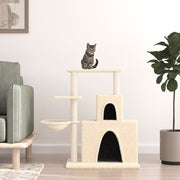 Kattenmeubel 83 cm crèmekleurig