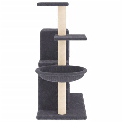 Kattenmeubel Met Sisal Krabpalen 83 Cm Donkergrijs