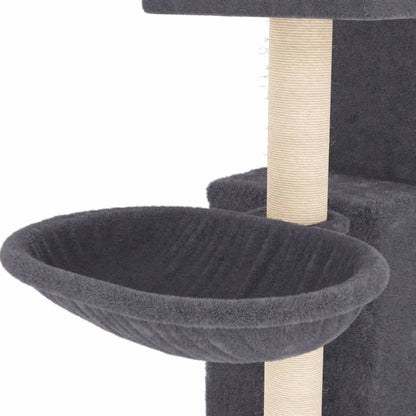Kattenmeubel Met Sisal Krabpalen 83 Cm Donkergrijs