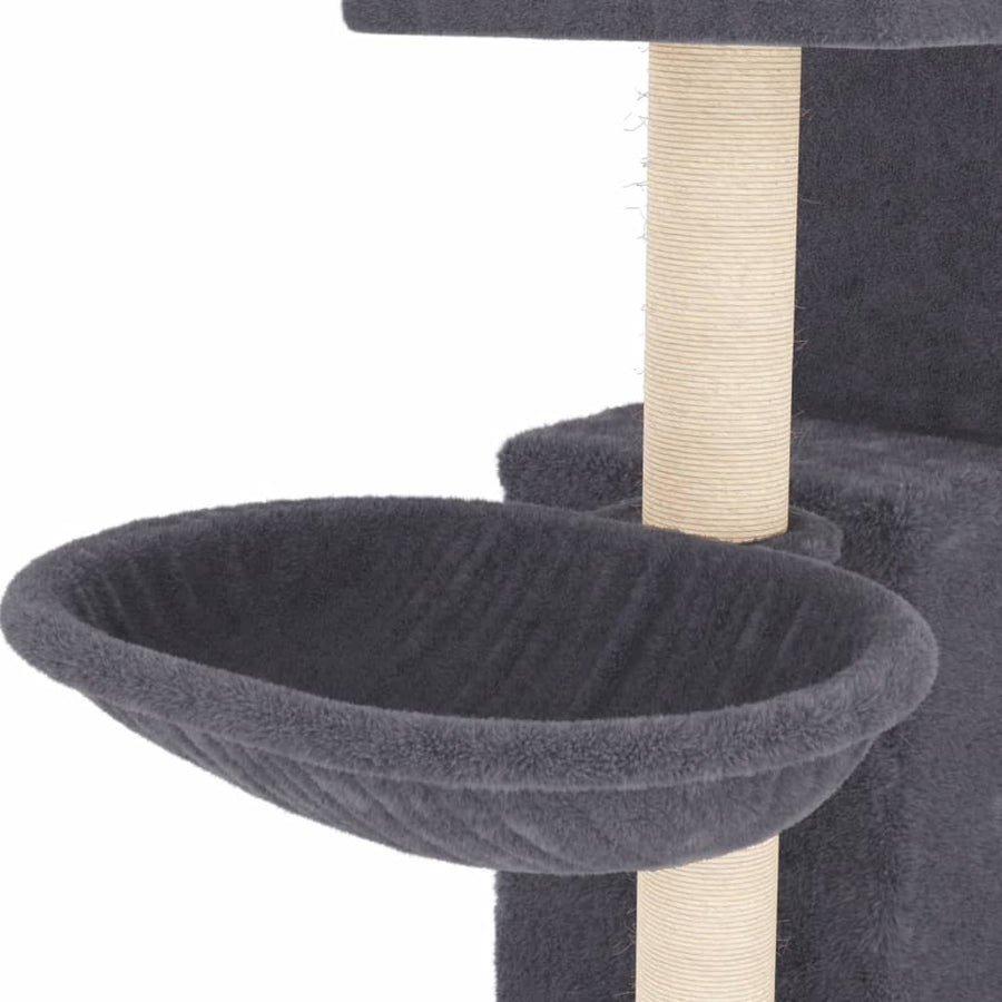 Kattenmeubel Met Sisal Krabpalen 83 Cm Donkergrijs