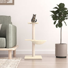 Kattenmeubel Met Sisal Krabpalen 72 Cm Kleurig Crème