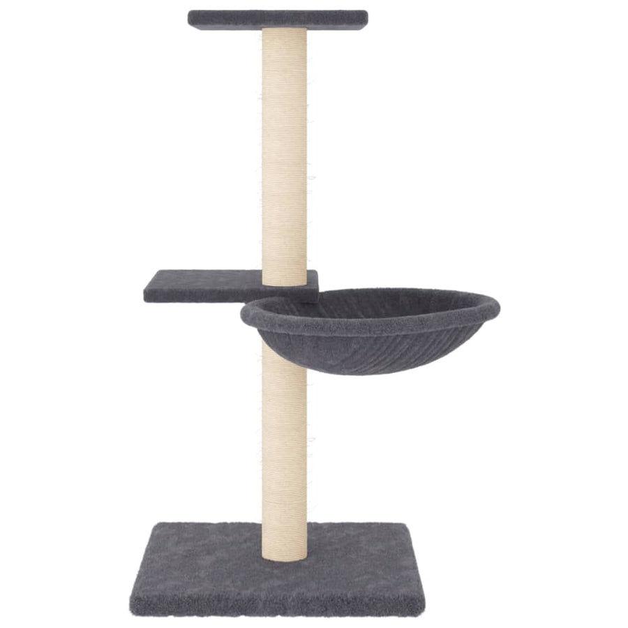 Kattenmeubel Met Sisal Krabpalen 72 Cm Donkergrijs